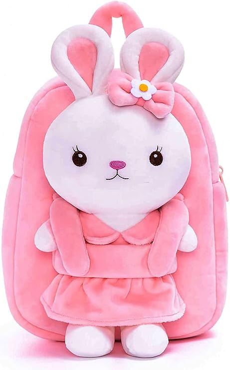 Frantic Kids Cute Plush Velvet School Bag for Toddlers