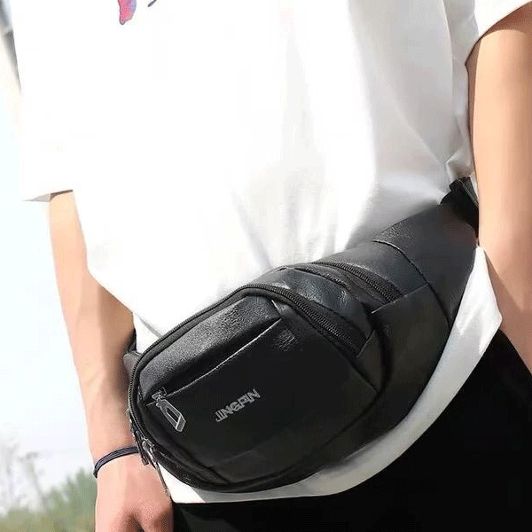 Waist Bag Elegant Style Travel Pouch Passport Holder with Adjustable For Men