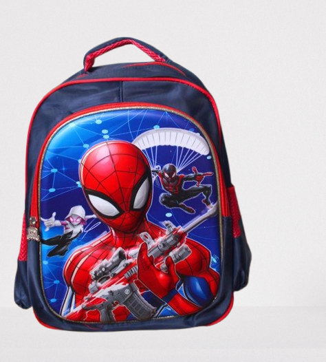 Spider Man Themed 3D School Bag