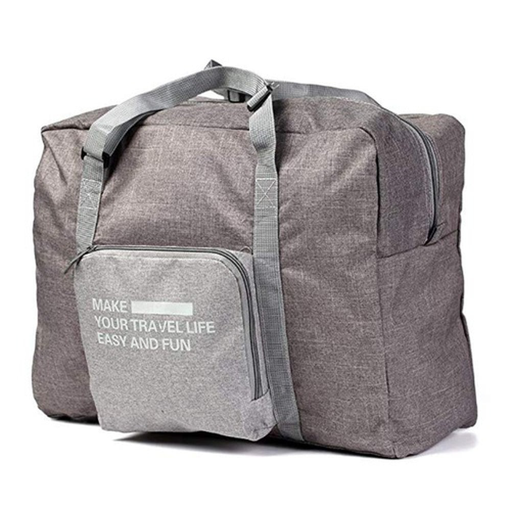 Foldable Large Capacity Travel Bag – Grey